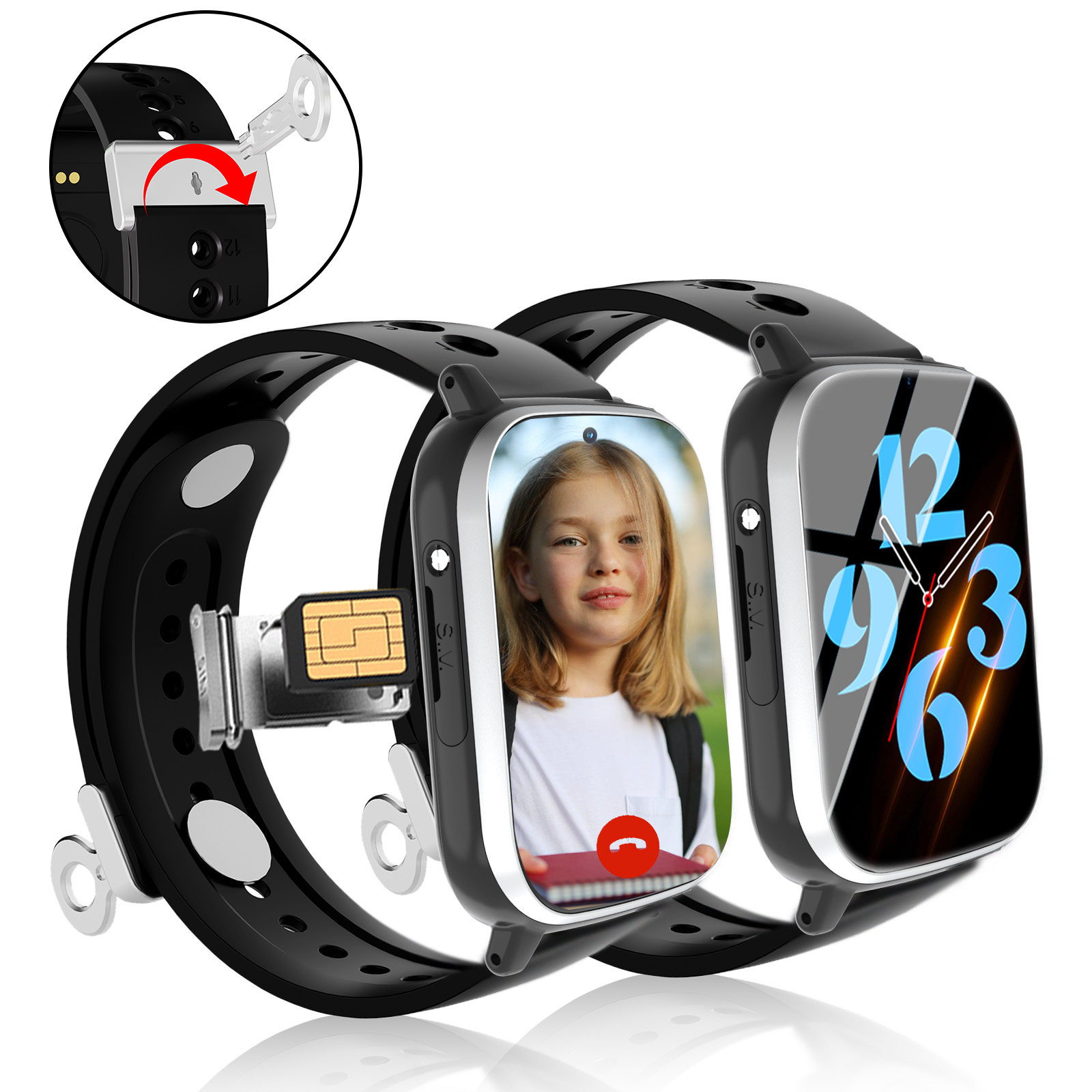 New arrival 4G SIM Card Smart Watch Blood Oxygen Monitor GPS Watch Kids SmartWatch mit gps Smart Watch For Children